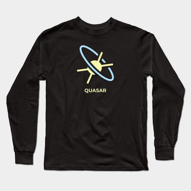 Quasar Quasi Stellar Radio Source Long Sleeve T-Shirt by Science Design